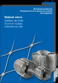 Technický list Webnet Micro balený v rolích
